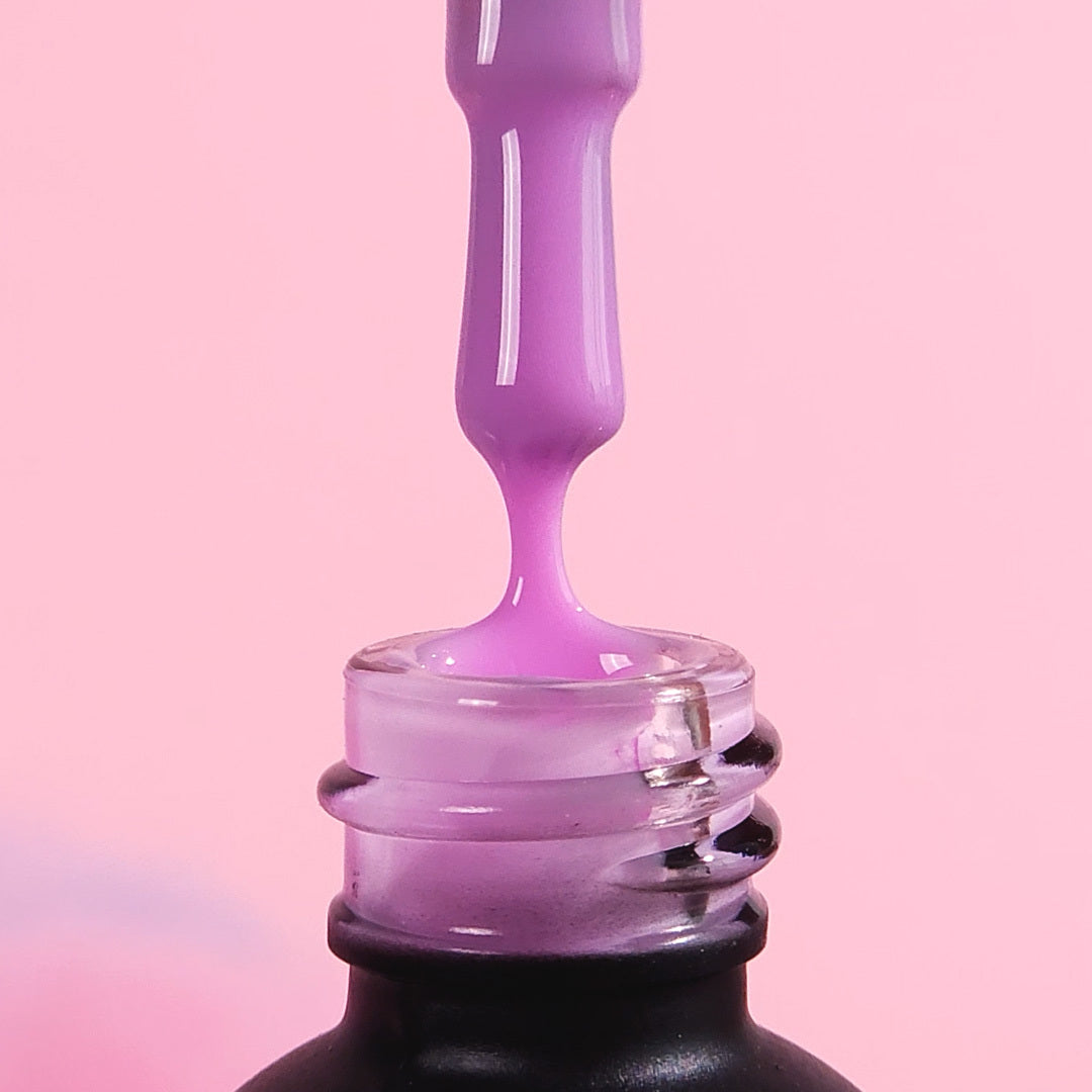 Gel polish, Rubber base coat, soft lilac , 10ml