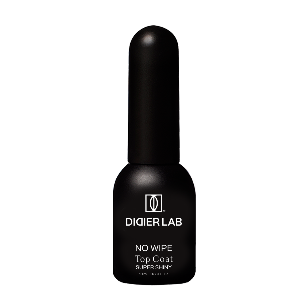 Top Coat No Wipe Super Shiny, Didier Lab, HEMA and TPO free, Clean Formula, 10 ml