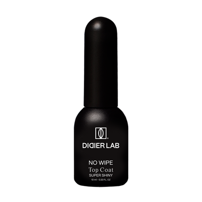 Top Coat No Wipe Super Shiny, Didier Lab, HEMA and TPO free, Clean Formula, 10 ml