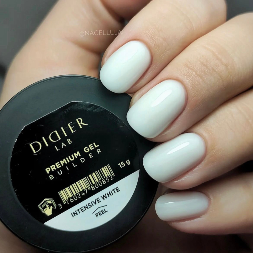 Premium Builder gel "Didier Lab", Intensive White  ,15 g