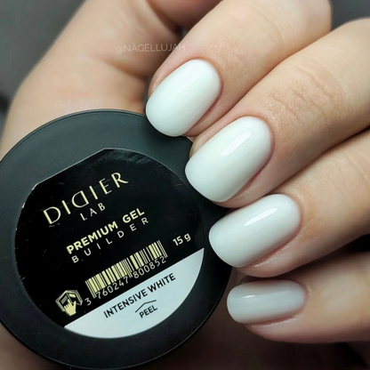 Premium Builder gel "Didier Lab", Intensive White  ,15 g