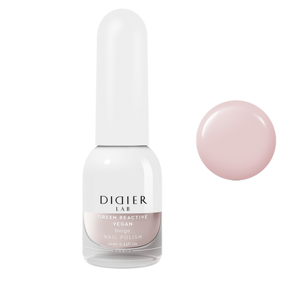 Green reactive, vegan nail polish "Didier Lab", beige, 10ml