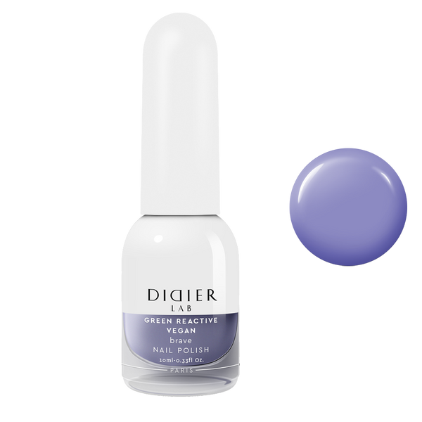 Green reactive, vegan nail polish "Didier Lab", brave, 10ml