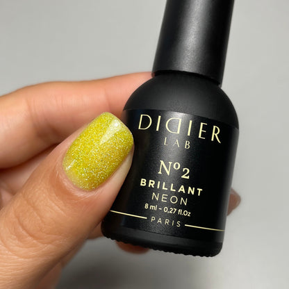 Gel polish "Didier Lab", Brillant NEON, No2,HEMA och TPO-fri 8ml
