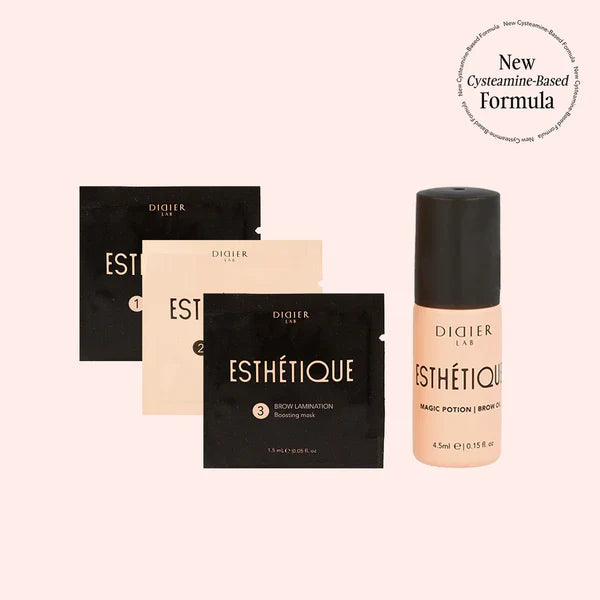 Esthétique Brow Lamination Kit with Brow Oil, 3x1 pscx1.5, brow oil 4.5ml