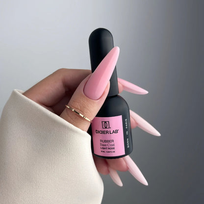 Rubber Base Coat, Light Rose, HEMA & TPO-fri, DidierLab, 10 ml