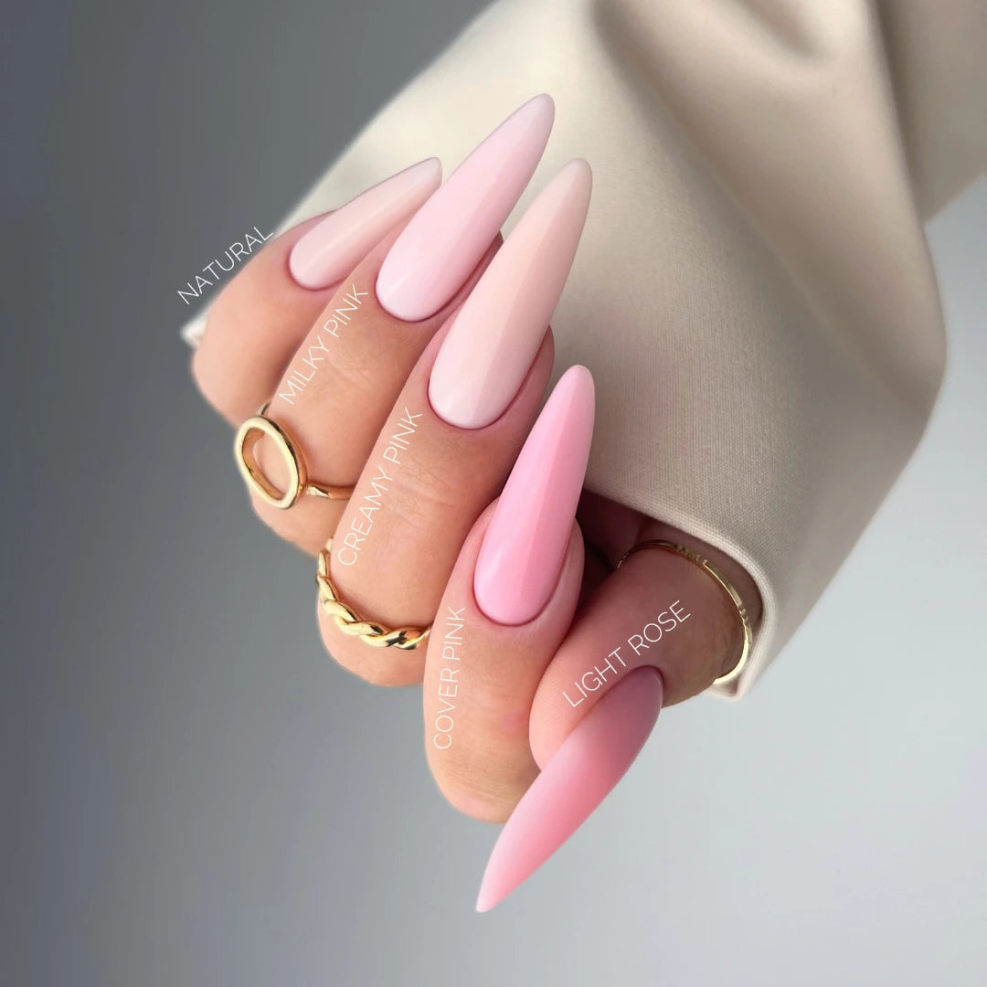 Rubber Base Coat, Creamy Pink, HEMA & TPO-fri, DidierLab, 10 ml