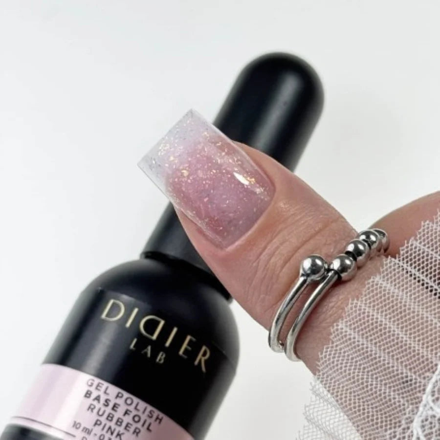 Rubber Base Coat Foil, Foil Pink, TPO-fri, DidierLab, 10 ml