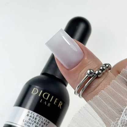 Rubber Base Coat, Light White, HEMA & TPO-fri, DidierLab, 10 ml