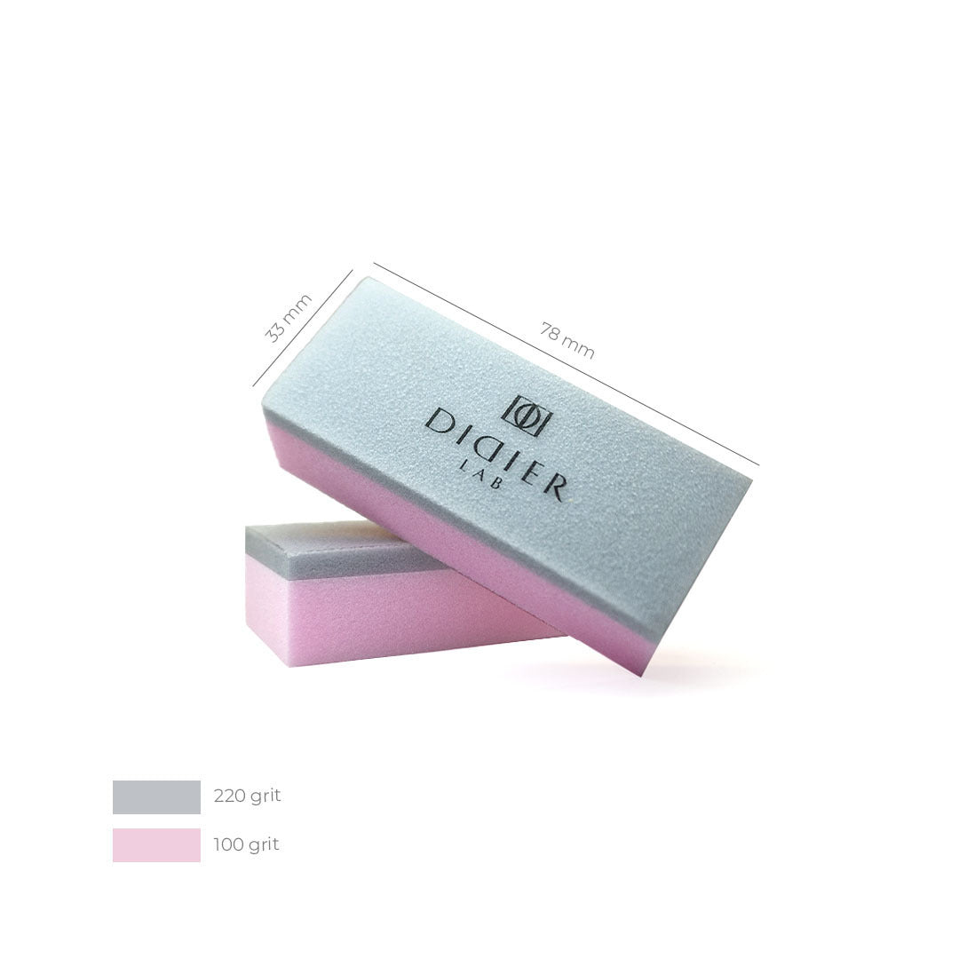 Didier Lab nagelbuffer rosa/grå – 1 st.