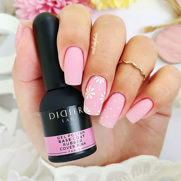 Rubber base coat "Didier Lab", cover pink, 10ml
