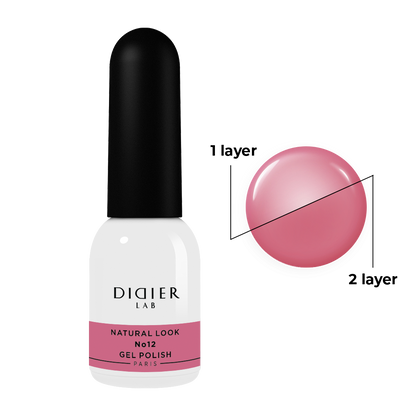 Gel polish "Didier Lab", Natural look,  HEMA och TPO-fri, No12