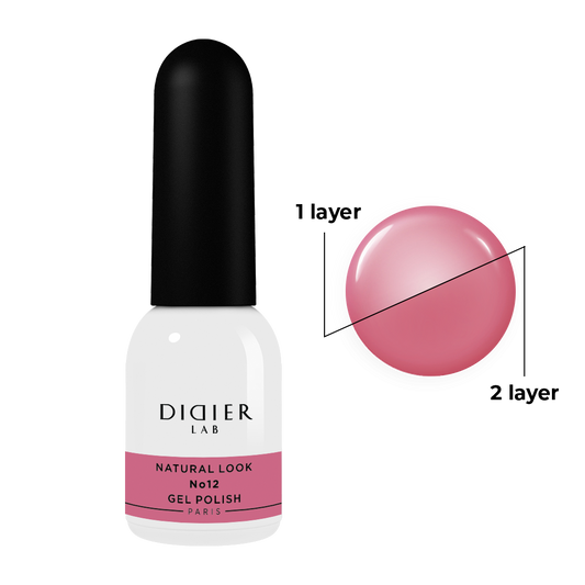 Gel polish "Didier Lab", Natural look,  HEMA och TPO-fri, No12