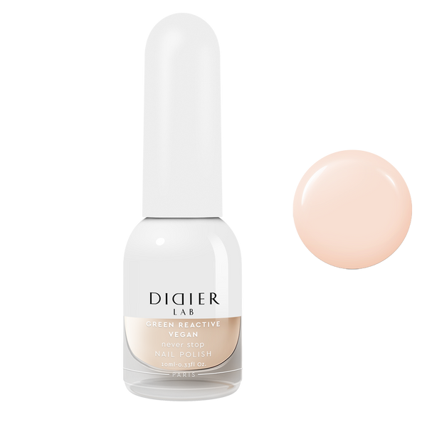 Green reactive, vegan nail polish "Didier Lab", never stop, 10ml