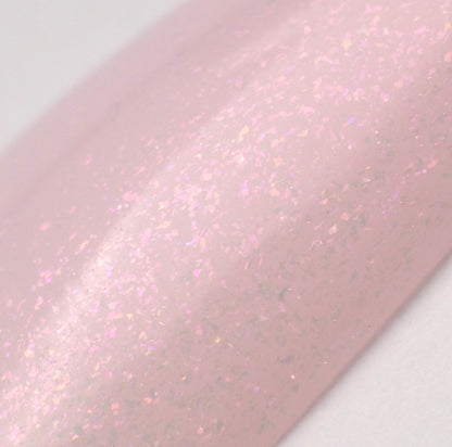 Gel polish "Didier Lab", Glitter Top coat, pink, 10 ml