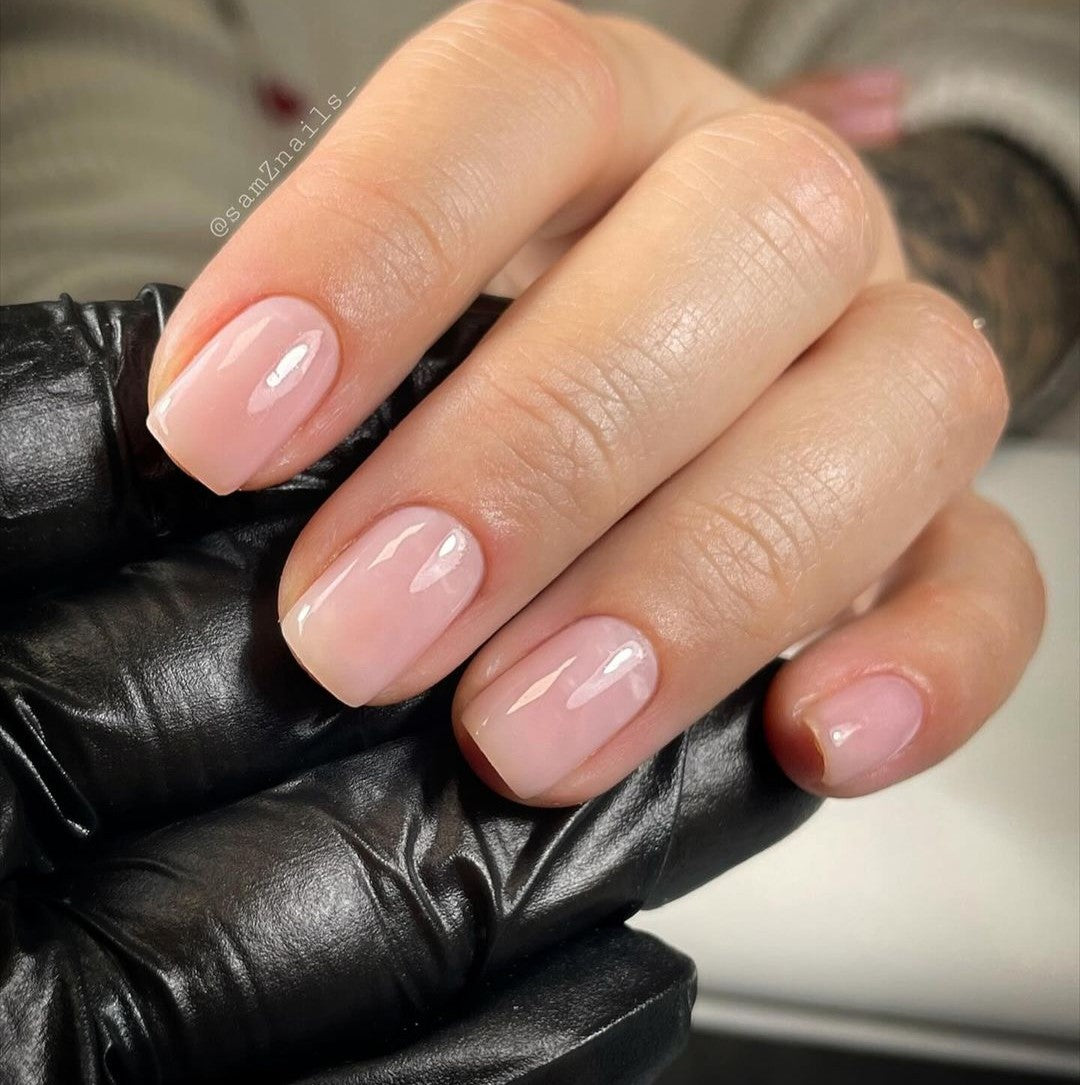 Gel polish, Rubber base coat, creamy pink, 10ml
