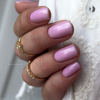 Gel polish, Rubber base coat, soft lilac , 10ml