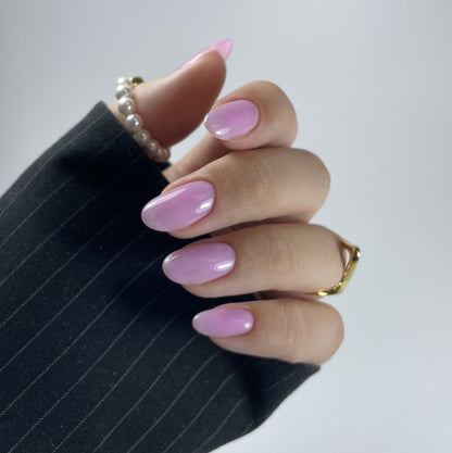 Gel polish, Rubber base coat, soft lilac , 10ml