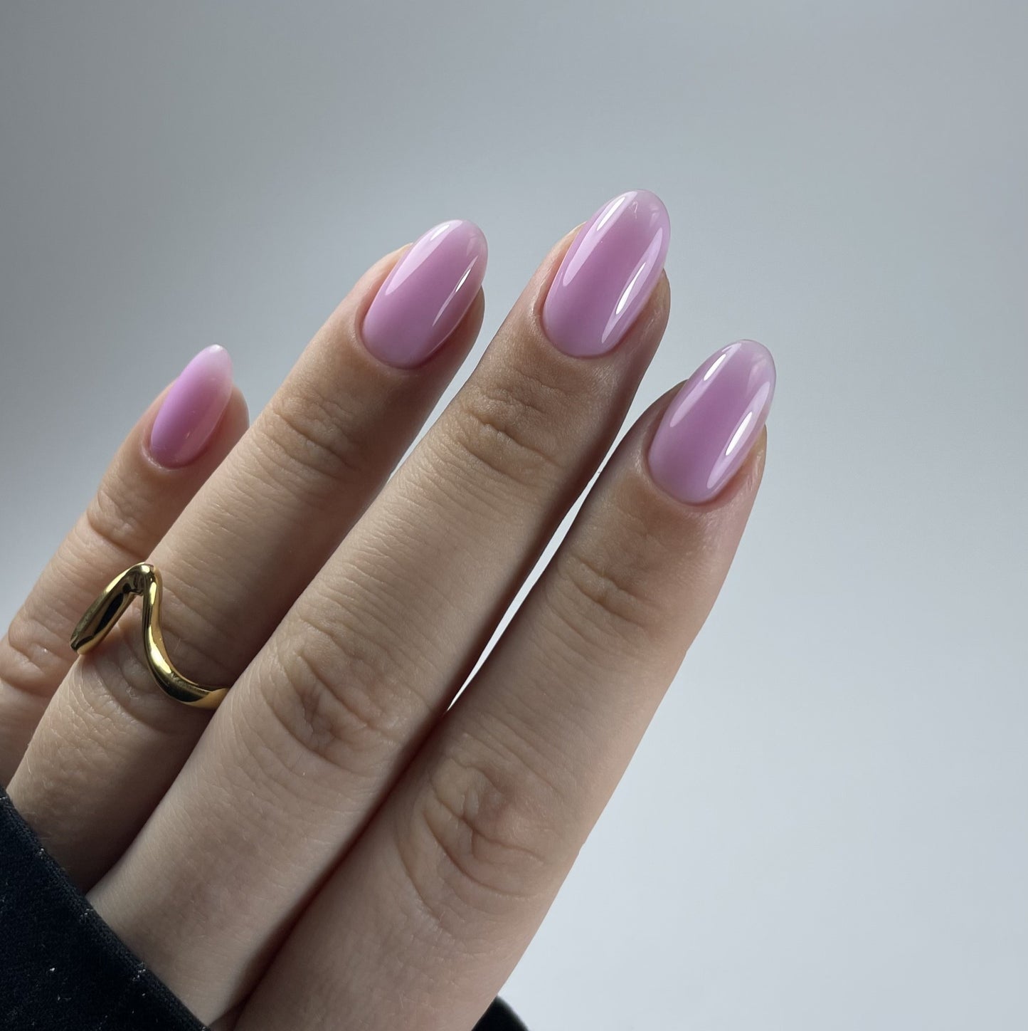 Gel polish, Rubber base coat, soft lilac , 10ml
