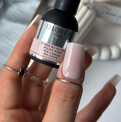 Fiber base gel "Didier Lab", Milky Pink, 10ml
