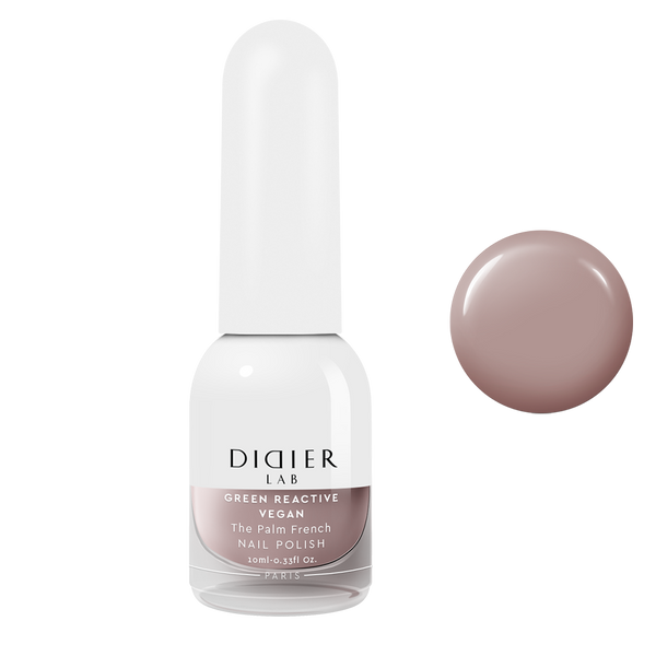 Green reactive, vegan nail polish "Didier Lab", The palm French, 10ml