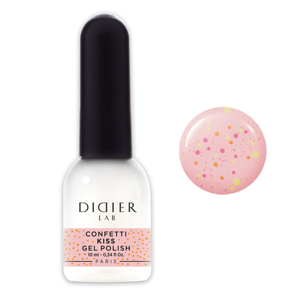 Gel polish "Didier Lab", Confetti, Kiss, 10ml