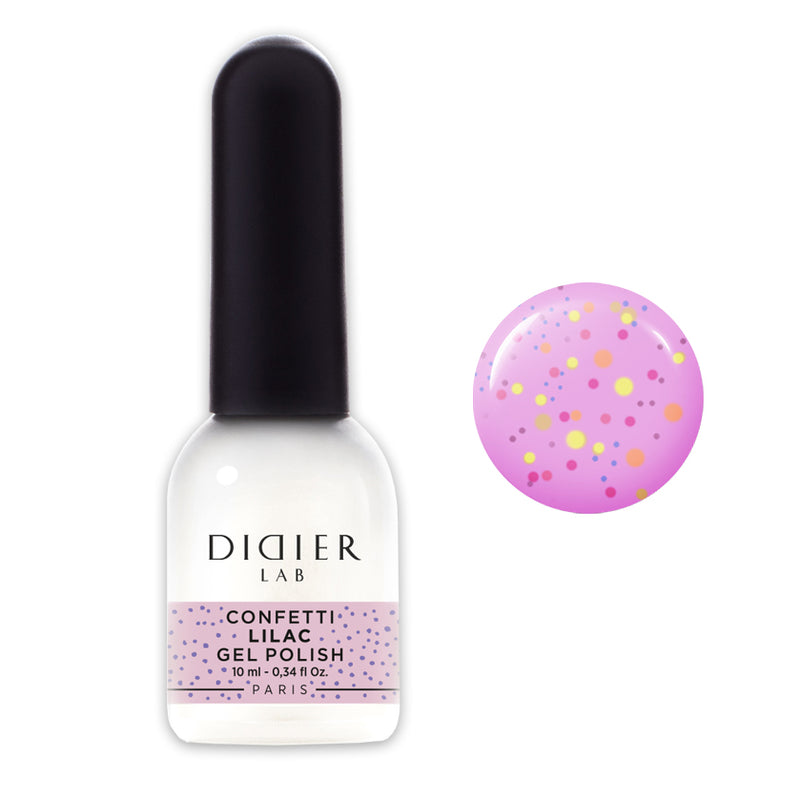 Gel polish "Didier Lab", Confetti, Lilac, 10ml