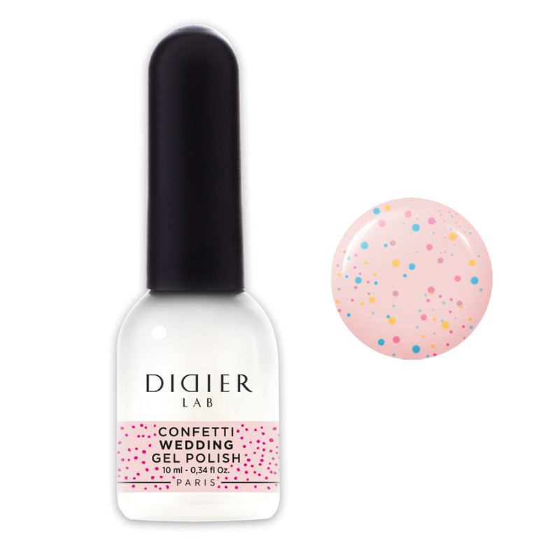 Gel polish "Didier Lab", Confetti, Wedding, 10ml