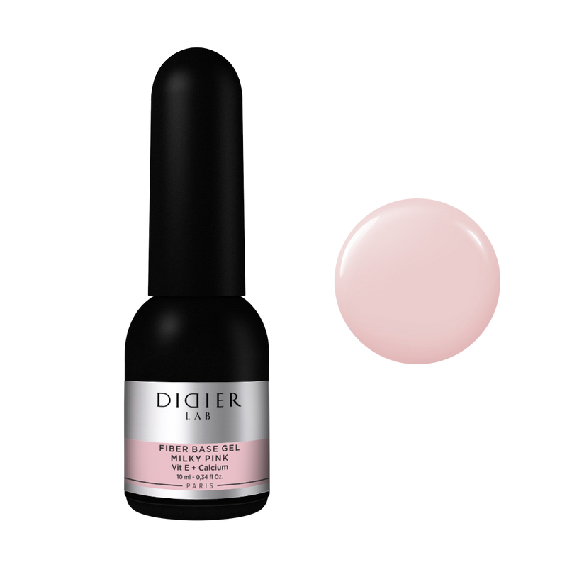 Fiber base gel "Didier Lab", Milky Pink, 10ml