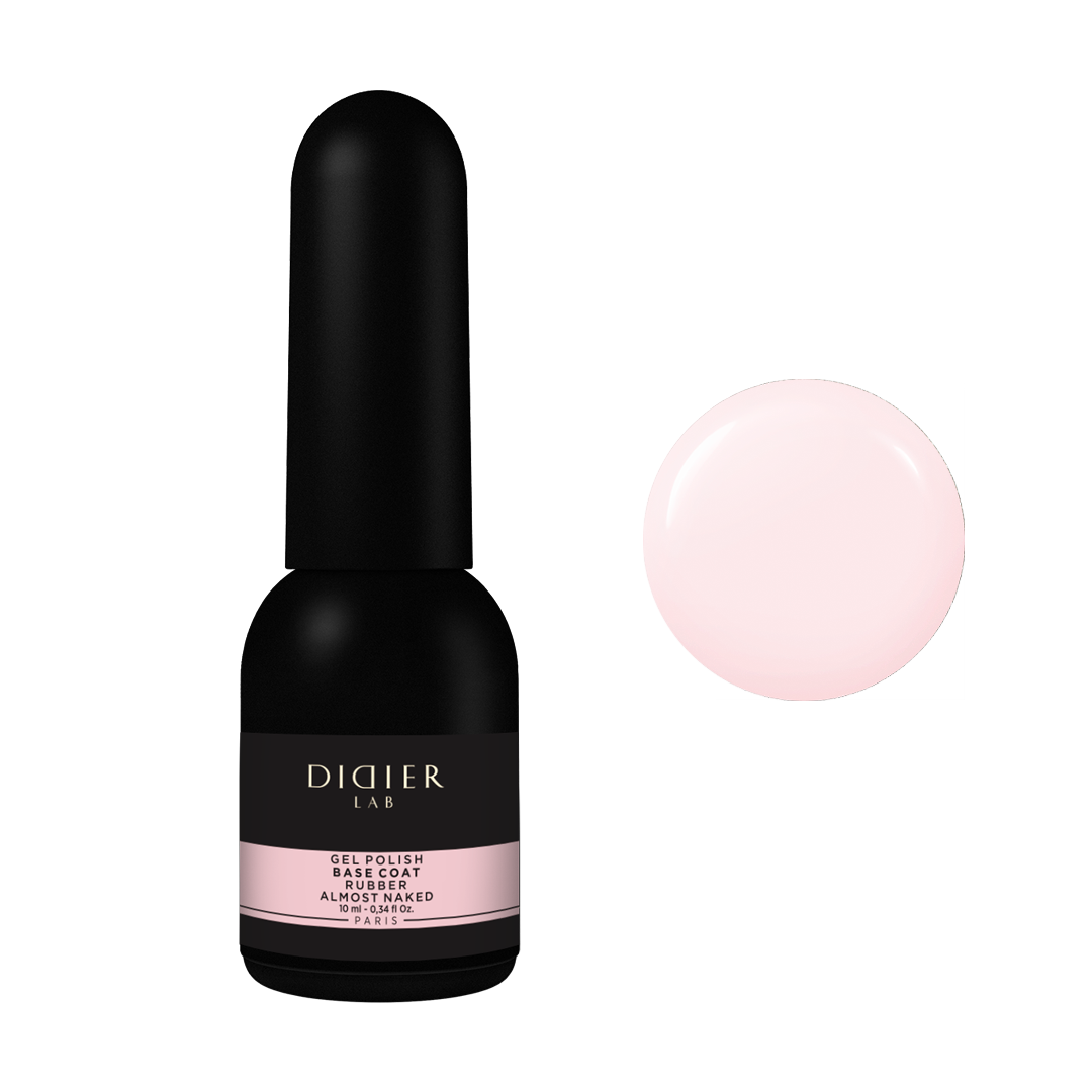 Gel polish, Rubber base coat, almost naked, 10ml