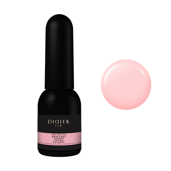 Gel polish, Rubber base coat, sakura, 10ml