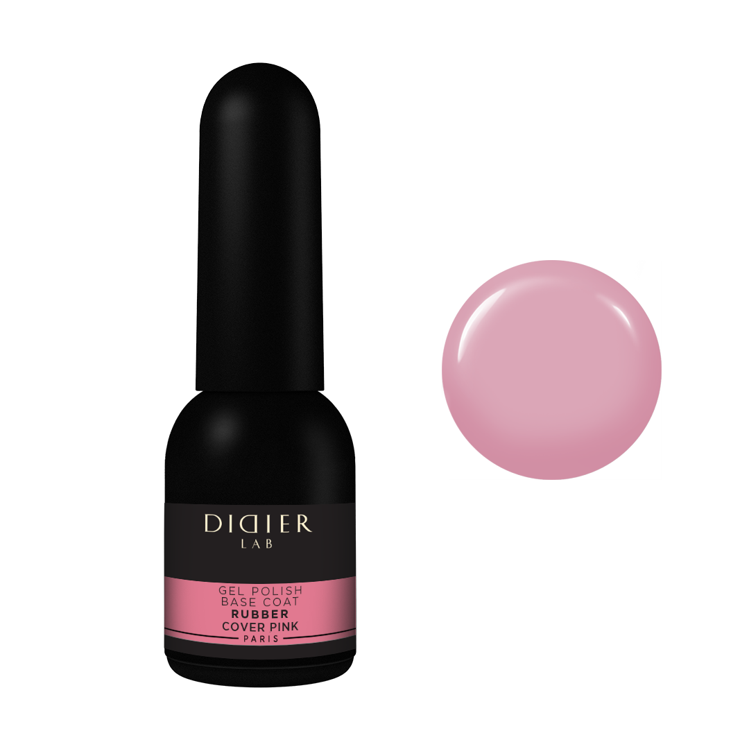 Rubber base coat "Didier Lab", cover pink, 10ml
