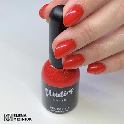 Gel nail polish Studios, Sangria Coral, TPO-fri, 8ml